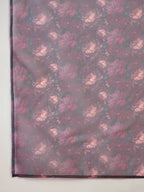 InWeave Fuchsia Strappy W Black Dark Floral Print Or Dupatta Set | Grocsy