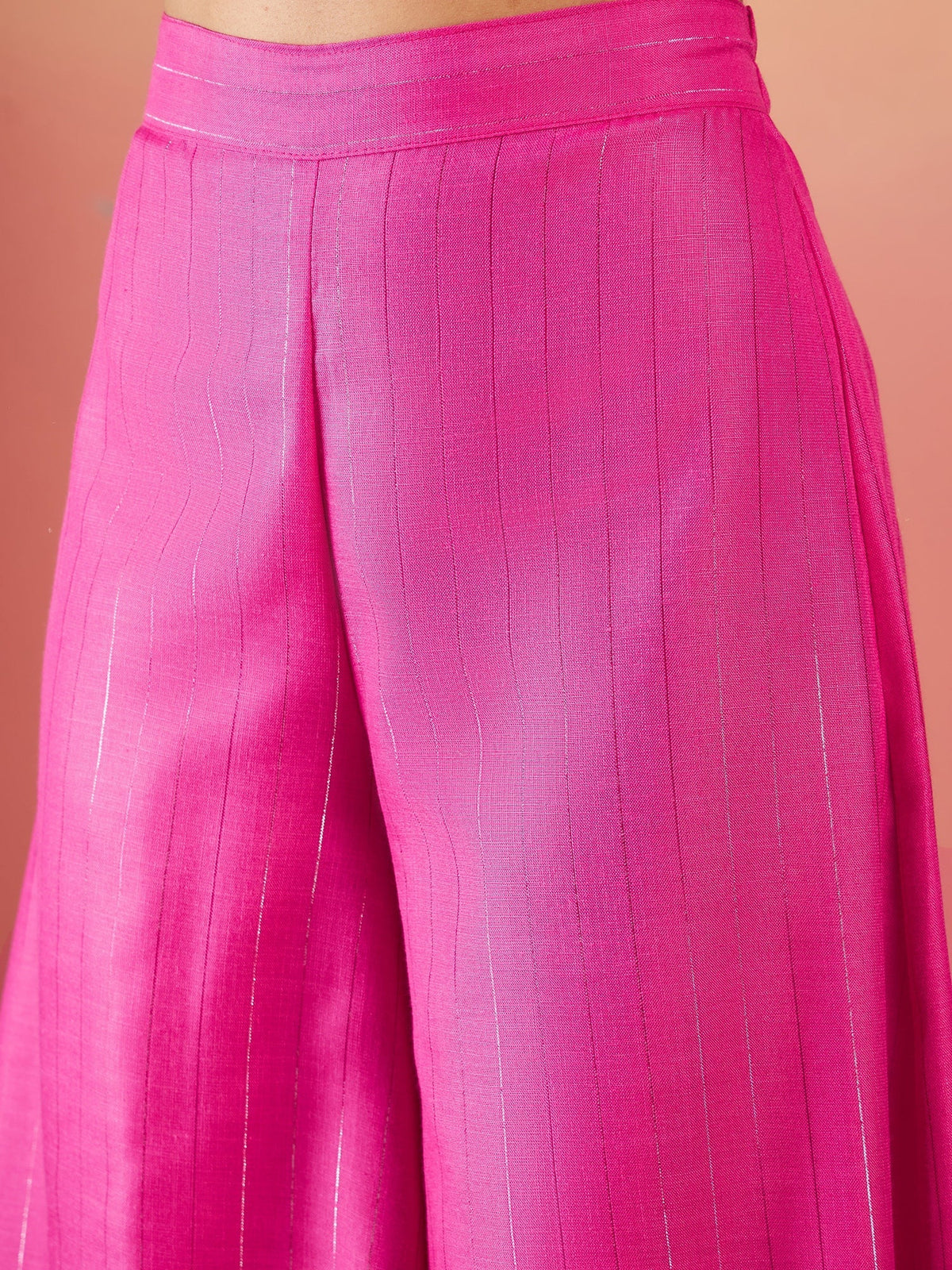 InWeave Fuchsia Olive Lurex Set | Grocsy