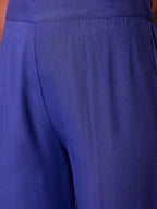 InWeave Ink Blue Anarkali Patola Kurta Set | Grocsy