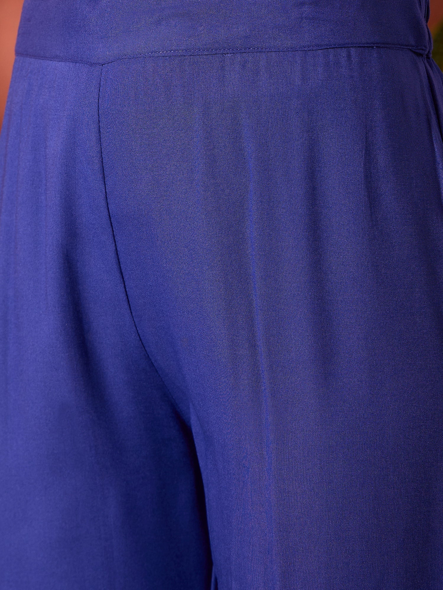 InWeave Ink Blue Anarkali Patola Kurta Set | Grocsy