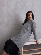 InWeave Black Small Check Black Palazzo Set | Grocsy