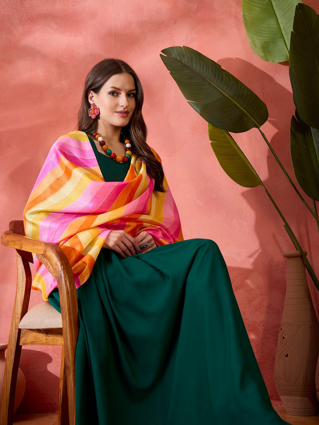 InWeave Green Sweetheart Kurta With Dupatta | Grocsy