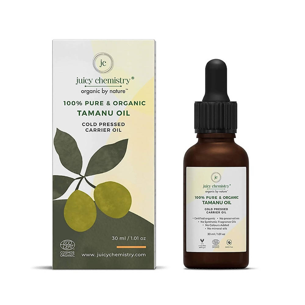 Juicy Chemistry Pure & Organic Tamanu Seed Oil For Cold Pressed Carrier Oil | Grocsy