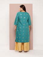 Sztori Plus Size Ethnic Motifs Printed Straight Kurta | Grocsy
