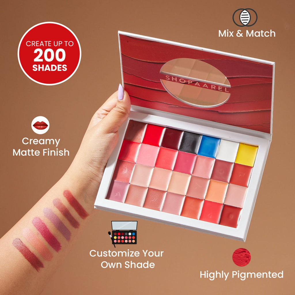Shopaarel 28 Color Mix It Pro Lip Palette | Grocsy