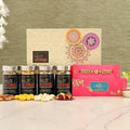 Om Divine Rakhi & Dry Fruits Treat Jars | Grocsy