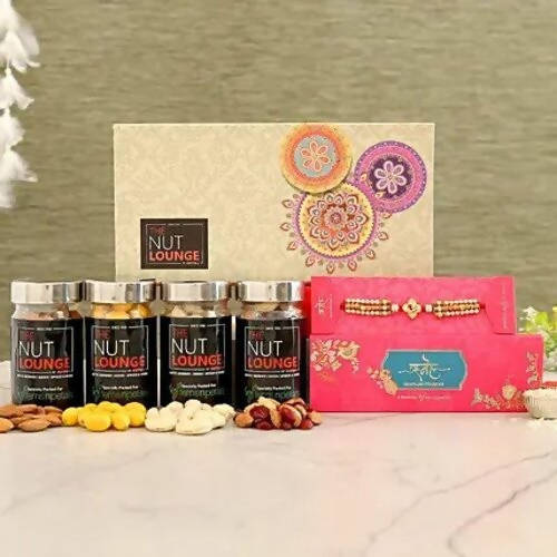 Om Divine Rakhi & Dry Fruits Treat Jars | Grocsy
