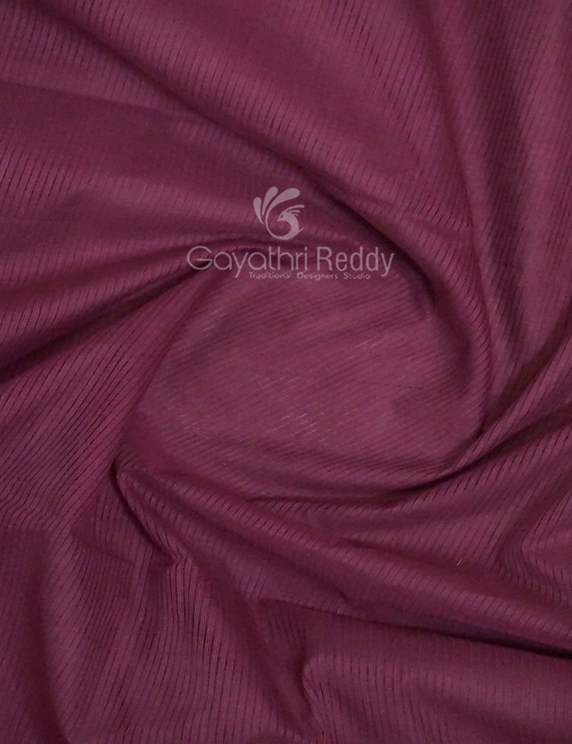Dual Shades of Burgundy Pure Mangalgiri Cotton By Gayathri Reddy Designer Studio | Grocsy