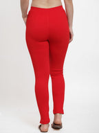 TAG 7 Women Pack Of 2 Solid Ankle-Length Straight-Fit Leggings | Grocsy
