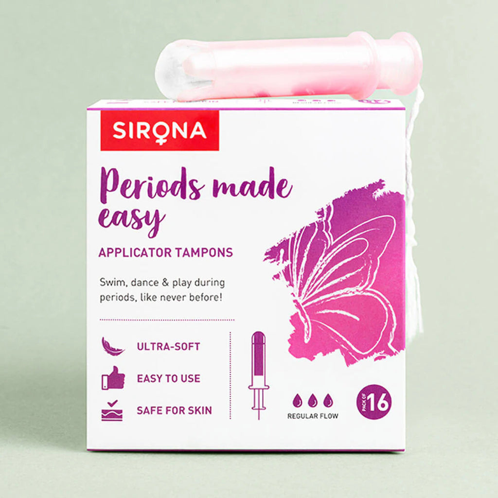 Sirona Premium Applicator Tampons - Regular Flow | Grocsy
