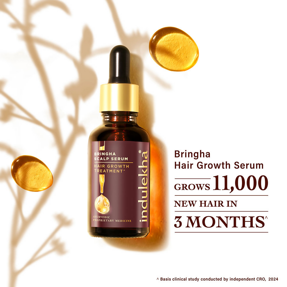 Indulekha Bringha Hair Growth Treatment Scalp Serum | Grocsy
