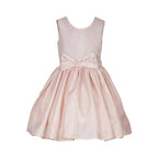 Asmaani Baby Girl's Peach Color Satin Knee Length Frock (AS-DRESS-22007) | Grocsy