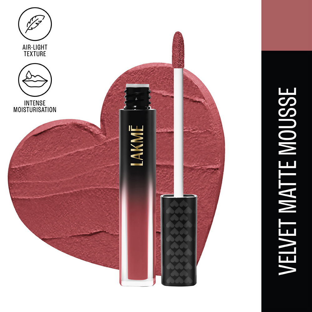 Lakme Xtraordin-Airy Velvet Matte Lip Mousse - Lets Talk Nude | Grocsy