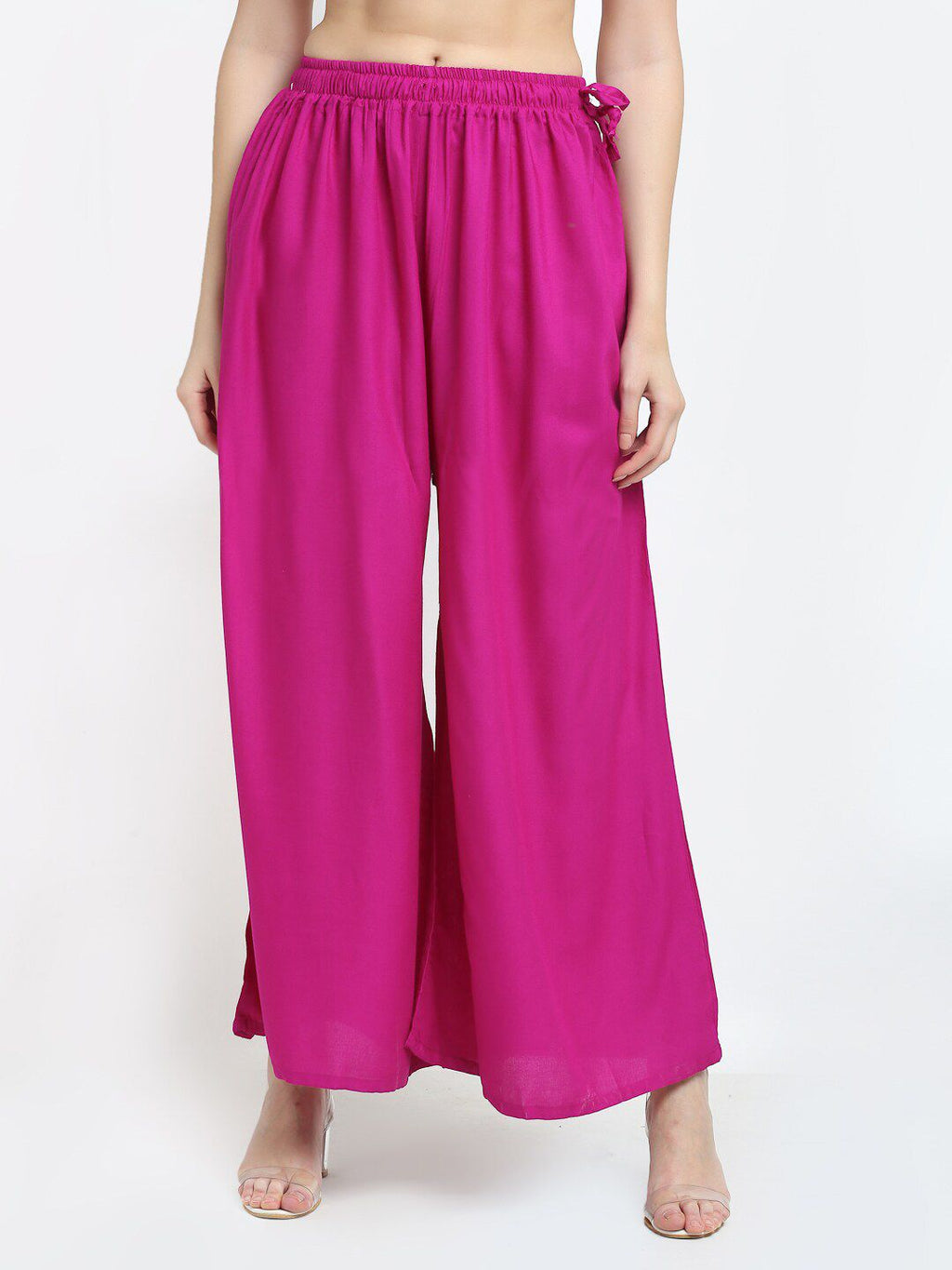 TAG 7 Women Flared Regular Palazzos | Grocsy