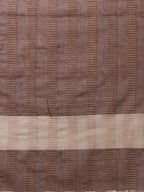 HERE&NOW Brown Striped Regular Pure Cotton Kurta With Trousers & Dupatta | Grocsy