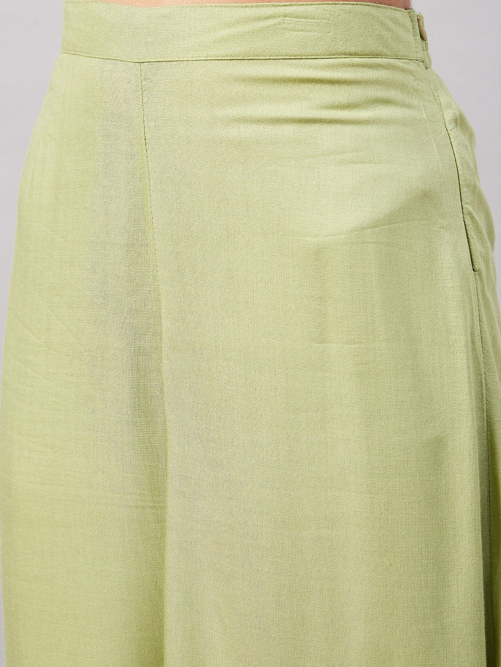 InWeave Women's Light Green R Strappy Set W Green Red Print Cotton Dupatta | Grocsy
