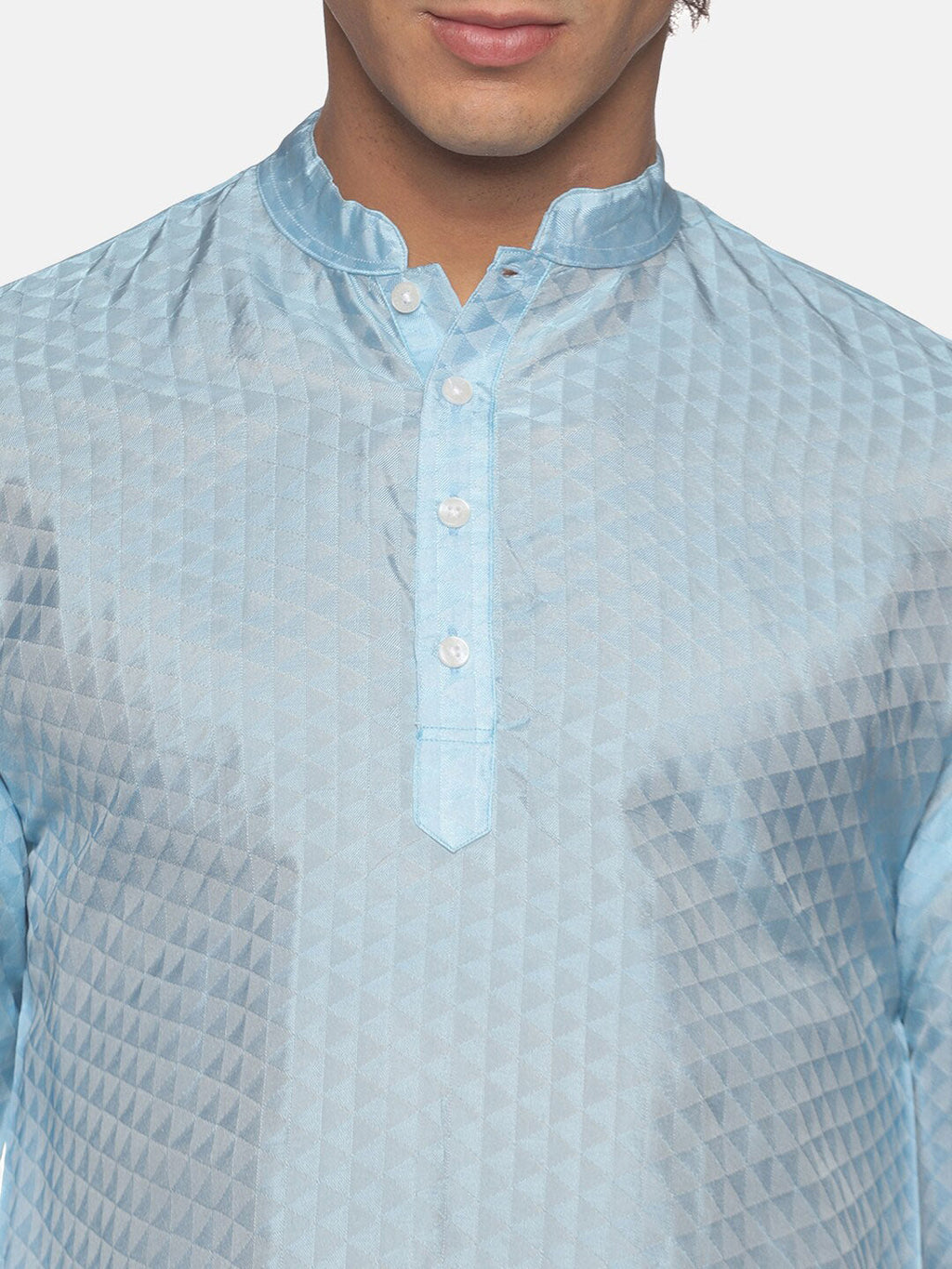 Sethukrishna Men Blue Kurta with Pyjama | Grocsy