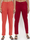 TAG 7 Women Pack of 2 Wool Blend Ankle-Length Acrylic Leggings Pants | Grocsy