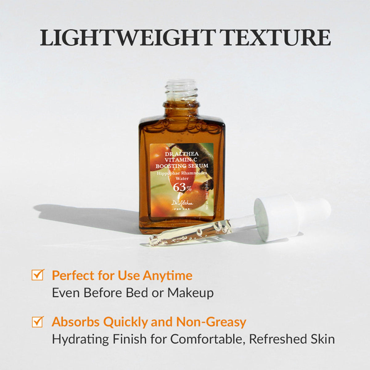 Dr.Althea Vitamin C Boosting Serum with Sea Buckthorn: Antioxidant Brightening Serum for Dull Skin | Grocsy