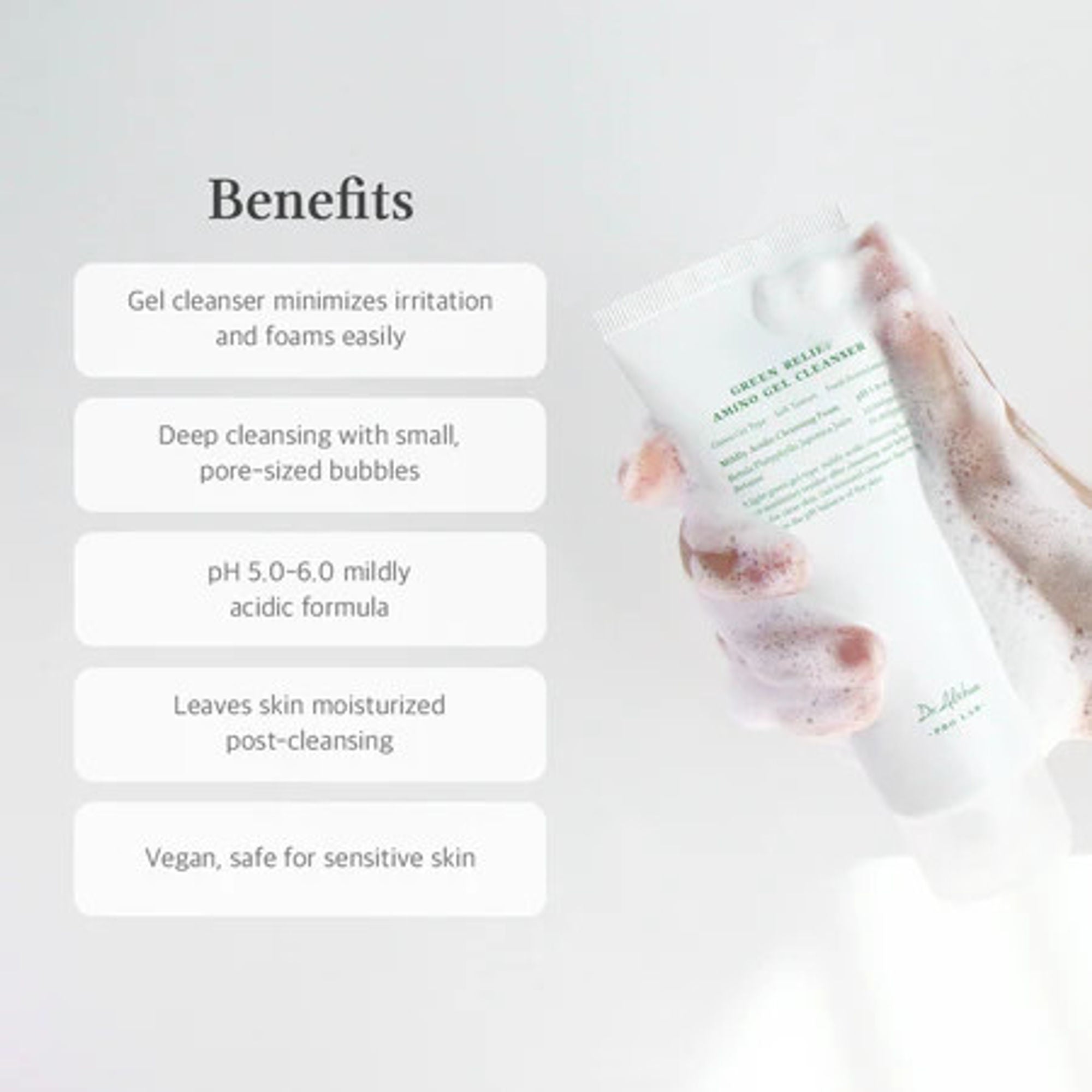 Dr.Althea Green Relief Amino Gel Cleanser: Gentle Soothing Face Wash for Irritated Skin | Grocsy