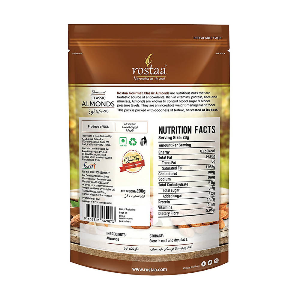 Rostaa Classic Almonds | Grocsy