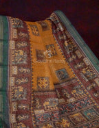 Orange Colour With Print Design Semi Chanderi Saree By Gayathri Reddy Designer Studio | Grocsy