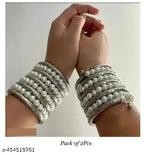Tehzeeb Creations Women's Latest Spiral Pearl Bracelet