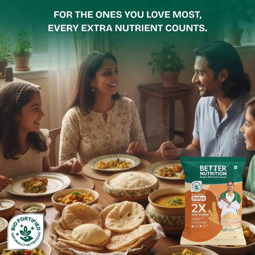 Better Nutrition Biofortified Daliya / Broken Wheat | Grocsy