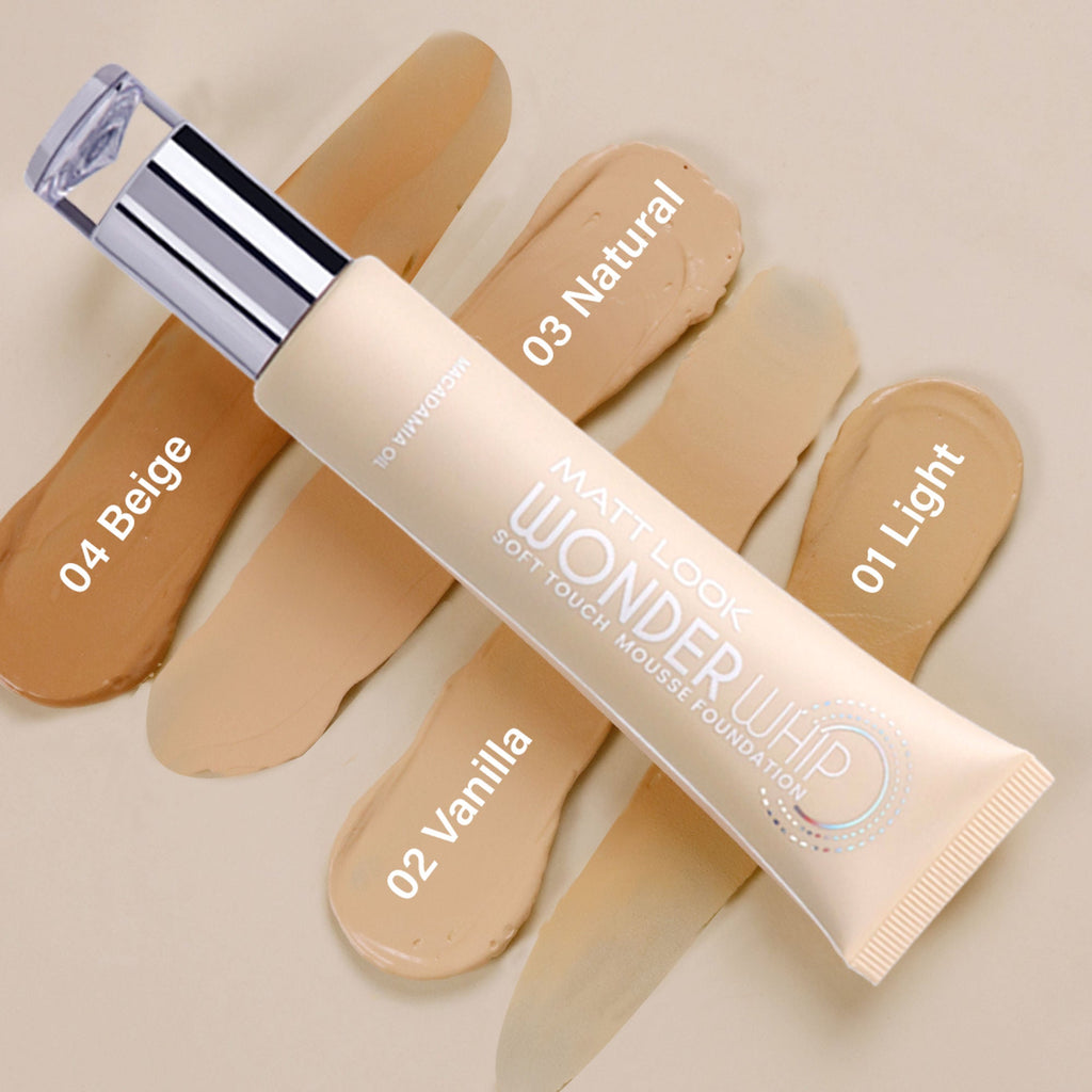 Matt Look Wonder Whip Soft Touch Mousse Foundation - Natural | Grocsy