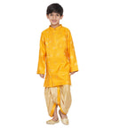 Little Bansi Boys Angrakha Kurta with Dhoti Royal yellow | Grocsy