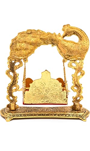 Labhcart Metal Laddu Gopal Jhula Palna for Laddu Gopal Ji | Grocsy