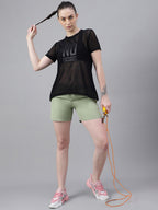 MKH Typography Printed Drop-Shoulder Sleeves Dri-FIT T-shirt | Grocsy