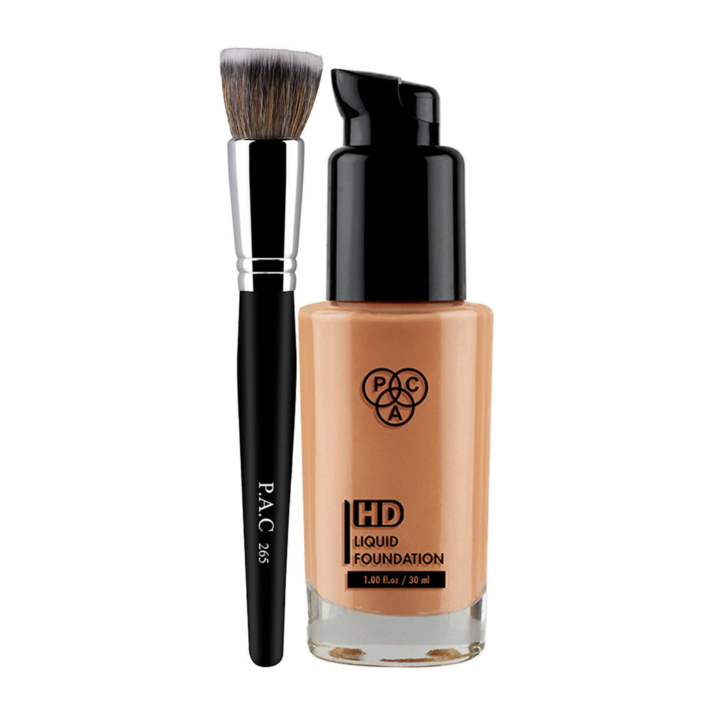 PAC Studio Hd Liquid Foundation - 1.5 + Foundation Blending Brush 265 Combo | Grocsy