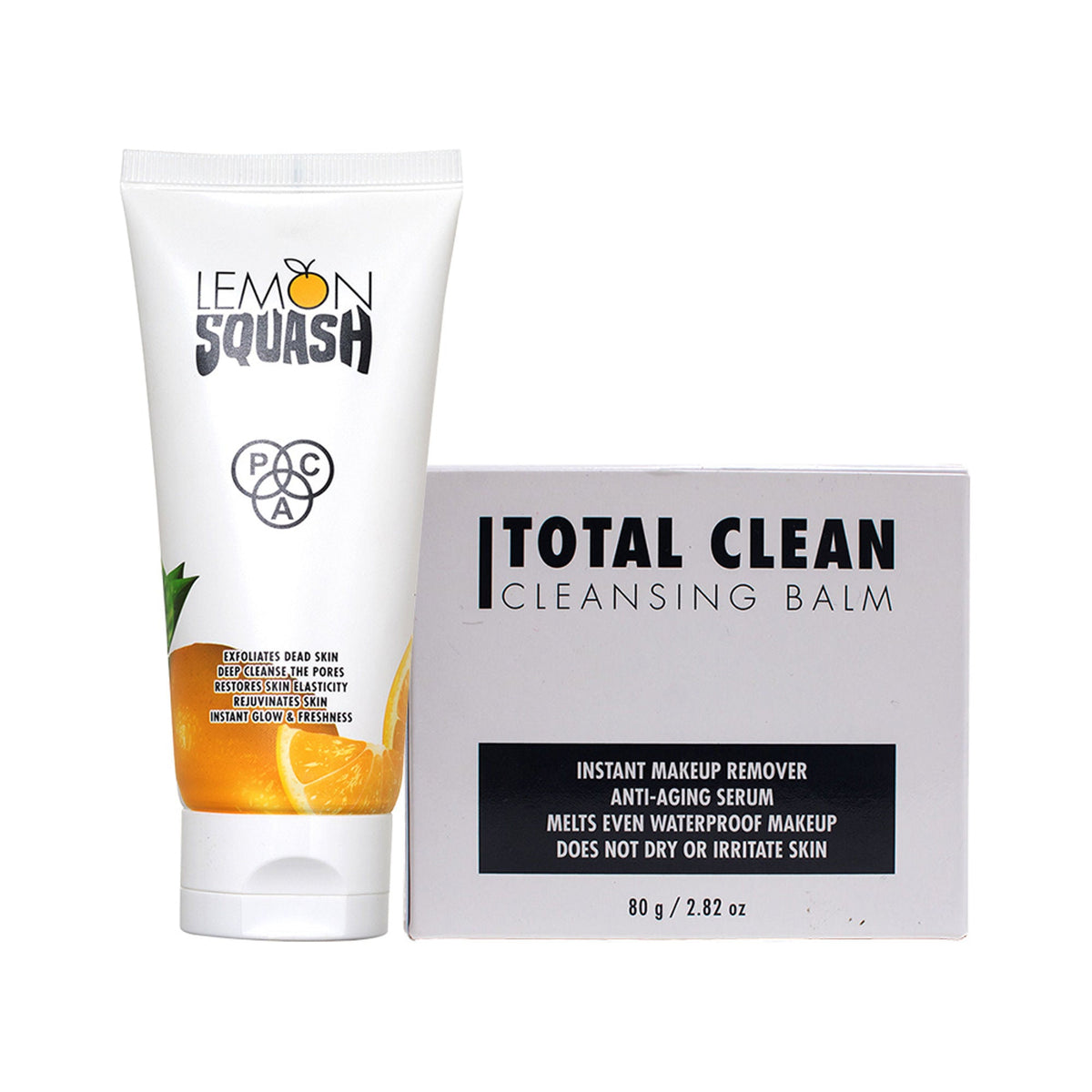 PAC Studio Lemon Squash Exfoliating Peel Off + Total Clean Cleansing Balm Combo | Grocsy