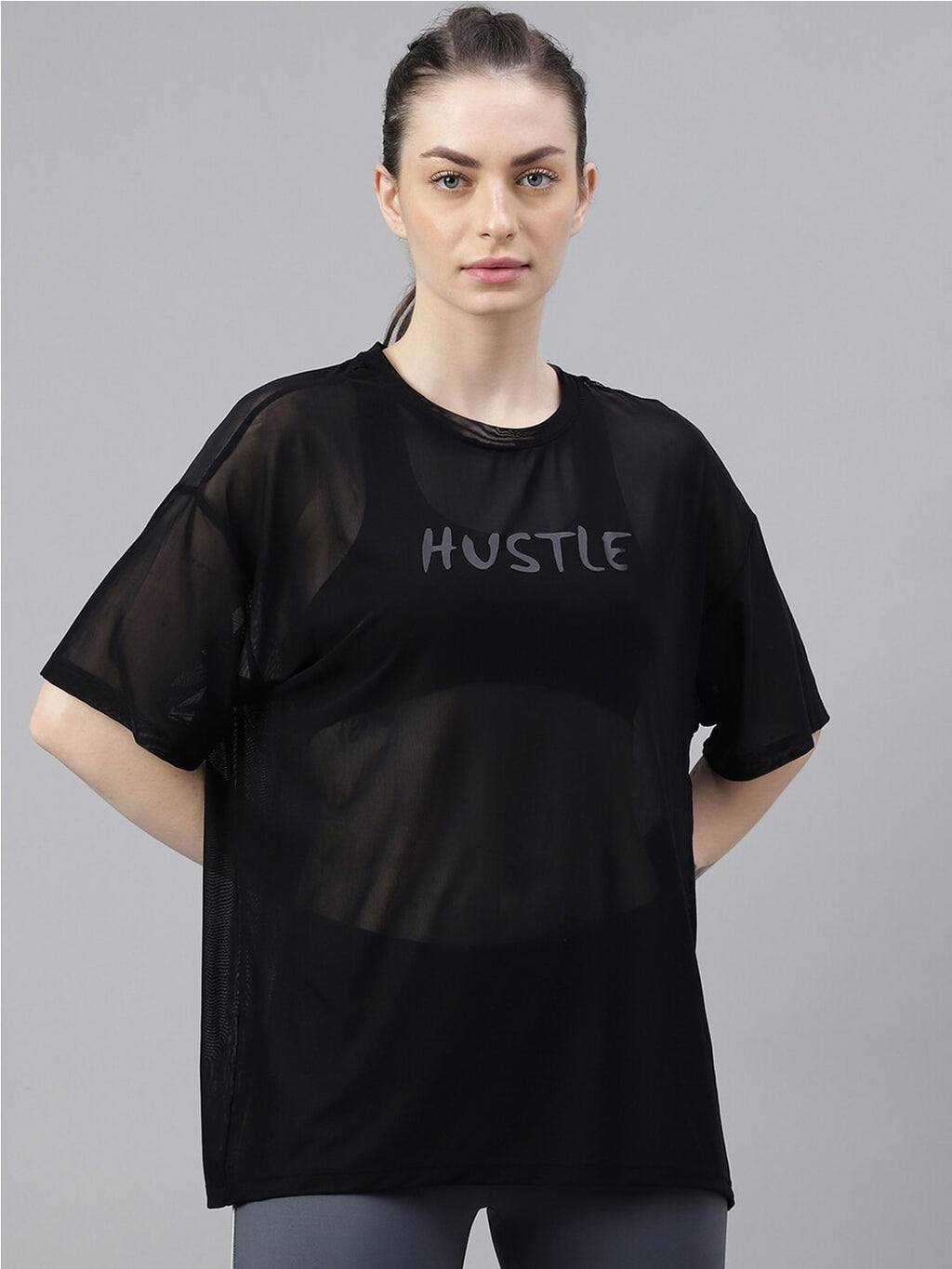 MKH Typography Printed Relaxed Fit Dri-FIT T-shirt | Grocsy