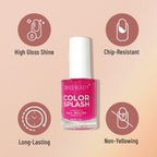 Swiss Beauty Color Splash Nail Polish - 211 Black Cherry | Grocsy