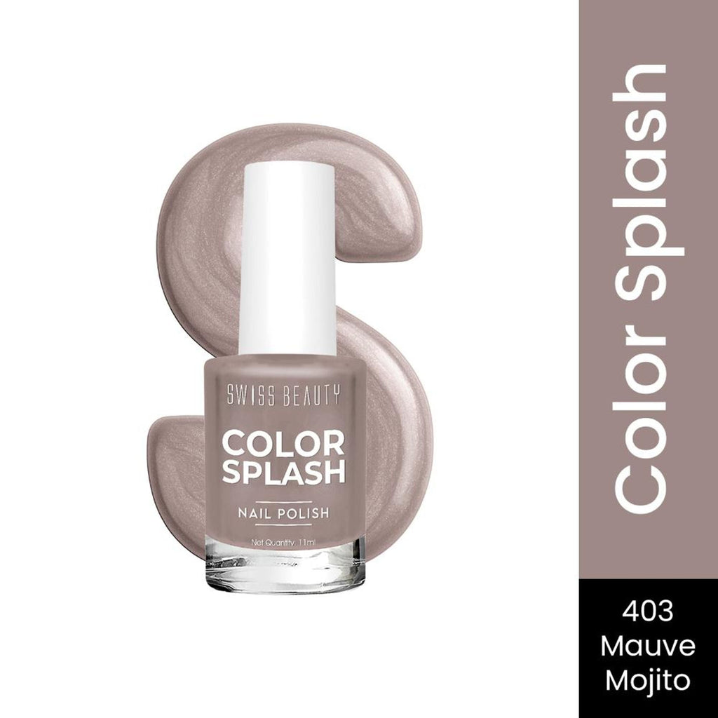 Swiss Beauty Color Splash Nail Polish - 403 Mauve Mojito | Grocsy