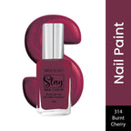 Swiss Beauty Slay Nail Color With Ultra Shine Formulation - 314 Burnt Cherry | Grocsy
