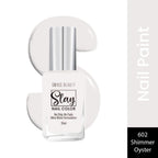 Swiss Beauty Slay Nail Color With Ultra Shine Formulation - 602 Shimmer Oyster | Grocsy