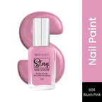 Swiss Beauty Slay Nail Color With Ultra Shine Formulation - 604 Blush Pink | Grocsy