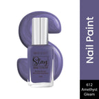 Swiss Beauty Slay Nail Color With Ultra Shine Formulation - 612 Amethyst Gleam | Grocsy