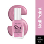Swiss Beauty Slay Nail Color With Ultra Shine Formulation - 613 Moonlit Pink | Grocsy