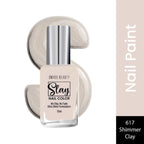Swiss Beauty Slay Nail Color With Ultra Shine Formulation - 617 Shimmer Clay | Grocsy
