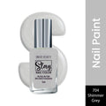 Swiss Beauty Slay Nail Color With Ultra Shine Formulation - 704 Shimmer Grey | Grocsy