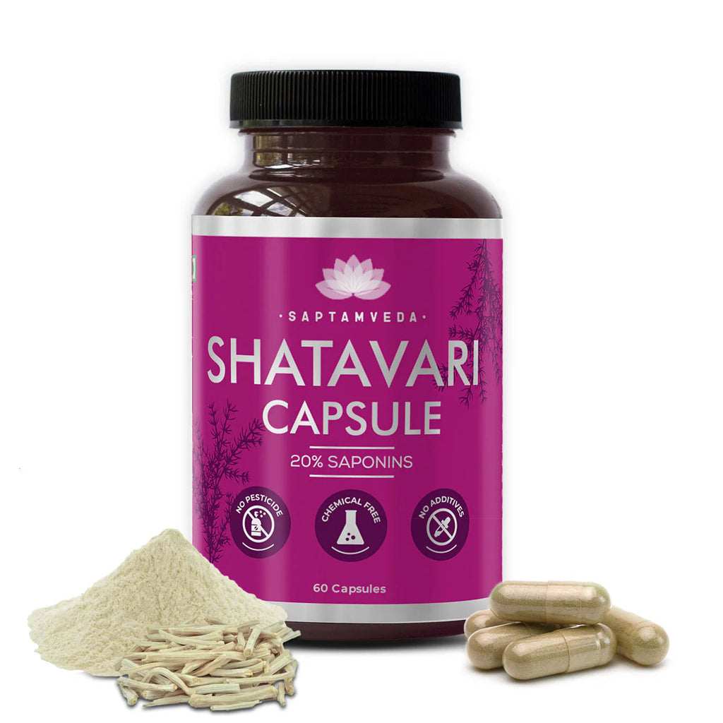 Saptamveda Organic Shatavari Capsules