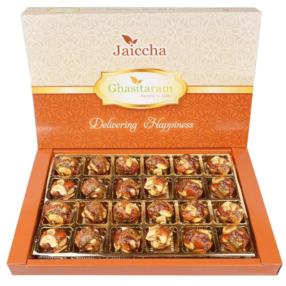 Ghasitaram Dry Fruit Laddoos with No Added Sugar | Grocsy
