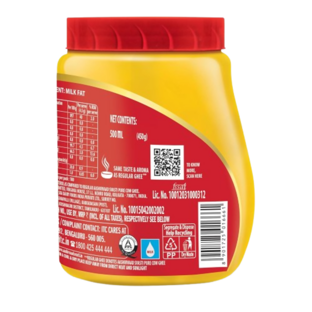Aashirvaad Svasti 90% Lower Cholesterol Ghee | Grocsy