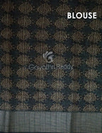 Bottle Green Printed Design Semi Chanderi Saree By Gayathri Reddy Designer Studio | Grocsy