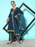 Sangria Women Floral Yoke Design Regular Kurta with Palazzos & With Dupatta | Grocsy