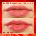 Makeup Revolution Heart Revolution Sweet Chilli Plumping Lip Oil - Red | Grocsy